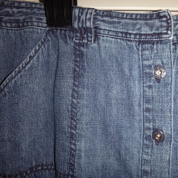 Kate Hill Blue Denim Skort - Picture 3 of 6